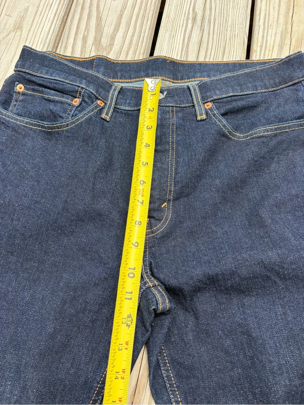 Levi's 541 Jeans Mens 34x30 Darkest Blue Athletic Tapered Denim Zip Fly 5 Pocket